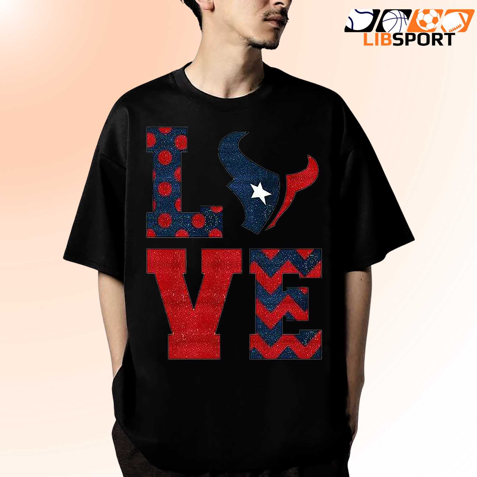 Texans Love Squad Tee, Nfl Fan Shirt, Cute Game Day Merch